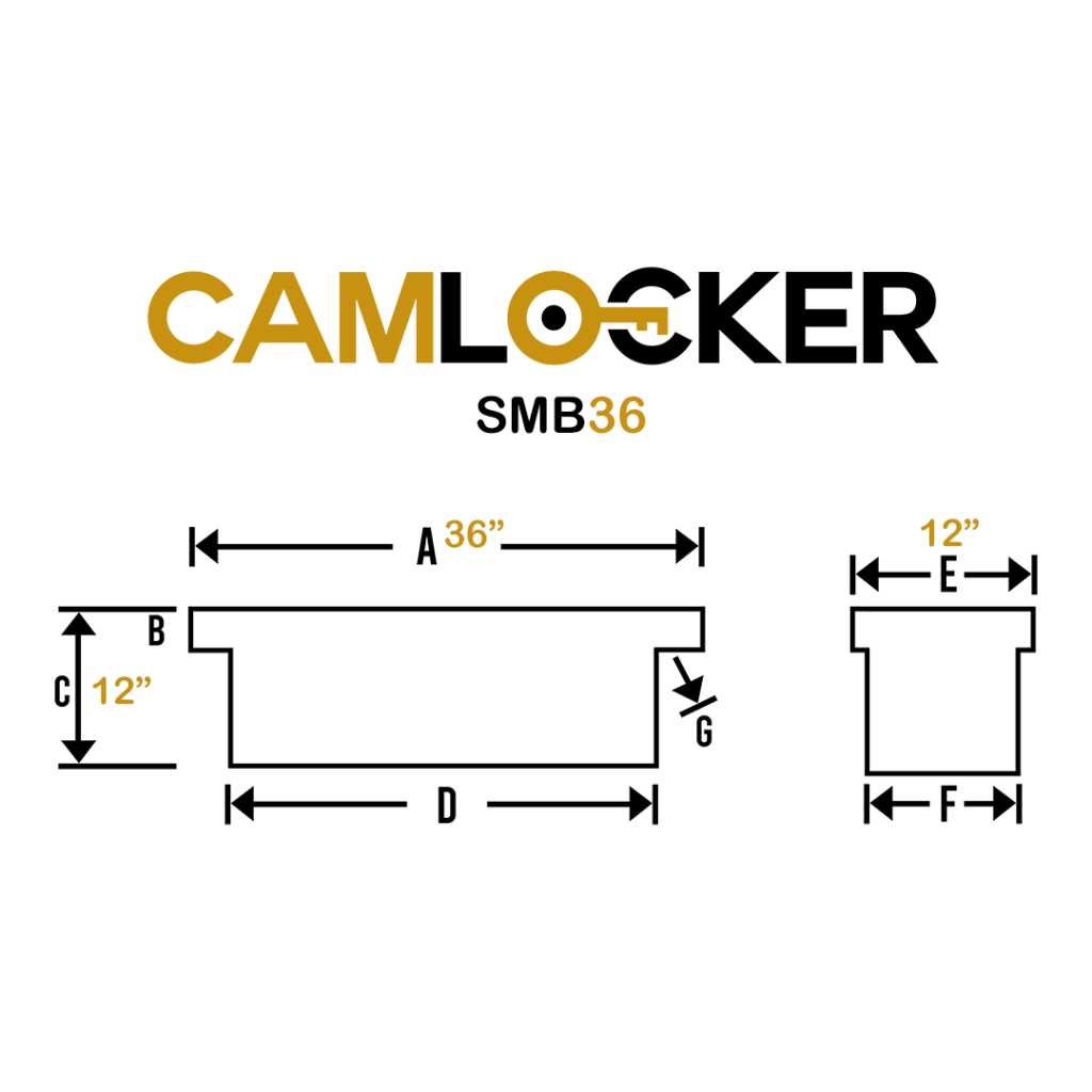 CamLocker SMB36 Side Mount Truck Tool Box