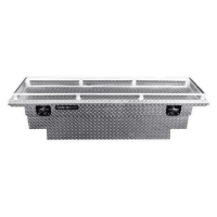 CamLocker - CamLocker KS71LPUNRL 71in Low Profile Deep Notched Crossover Truck Tool Box w/ Rail Polished Aluminum