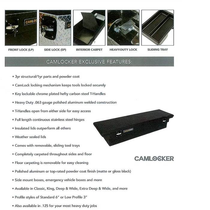 CamLocker Rv48 48in Chest Box Polished Aluminum