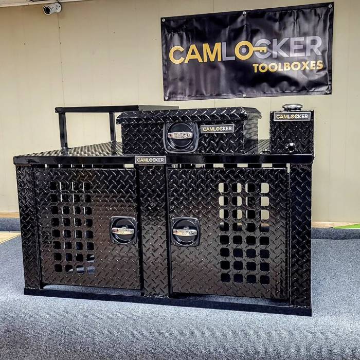 CamLocker Dog Box Matte Black with Water Tank