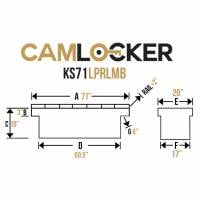 CamLocker - CamLocker KS71LPRLMB 71in Crossover Truck Tool Box with Rail - Image 18
