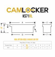 CamLocker - CamLocker KS71RL 71in Crossover Truck Tool Box with Rail - Image 5