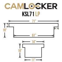 CamLocker - CamLocker KSL71LPMB 71in King Slimline Low Profile Crossover Truck Tool Box - Matte Black - Image 11