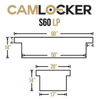 CamLocker - CamLocker S60LPGB 60in Crossover Truck Tool Box For Ford Maverick Gloss Black - Image 4