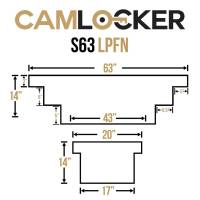 CamLocker - CamLocker S63LPFNMB 63in Crossover Truck Tool Box Notched Matte Black - Image 3