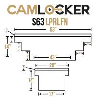 CamLocker - CamLocker S63LPFNRLMB 63in Crossover Truck Tool Box Notched with Rail Matte Black - Image 3