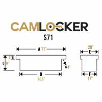 CamLocker - CamLocker S71 71in Crossover Truck Tool Box - Image 5