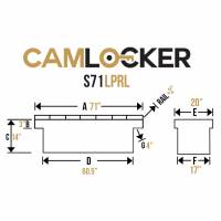 CamLocker - CamLocker S71LPRL 71in Crossover Truck Tool Box with Rail - Image 15
