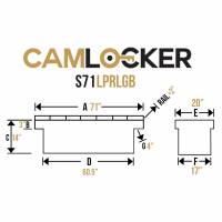 CamLocker - CamLocker S71LPRLGB 71in Crossover Truck Tool Box with Rail - Image 18