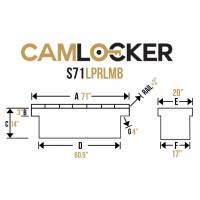 CamLocker - CamLocker S71LPRLMB 71in Crossover Truck Tool Box with Rail - Image 17