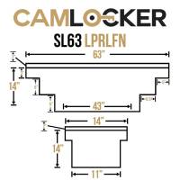 CamLocker - CamLocker SL63LPFNMB 63in Low Profile Slimline Crossover Truck Tool Box Notched Matte Black - Image 3