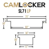 CamLocker - CamLocker SL71LPMB 71in Slimline Low Profile Crossover Truck Tool Box Matte Black - Image 6