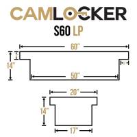 CamLocker - CamLocker S63LPFNGB 63in Low Profile Notched Crossover Truck Tool Box Gloss Black - Image 6