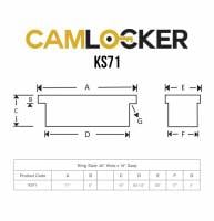 CamLocker - CamLocker KS71GB 71in Deep Crossover Truck Tool Box Gloss Black - Image 5