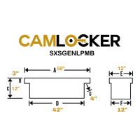 CamLocker - CamLocker SXSGENLPMB UTV Polaris General Crossover Tool Box - Image 3