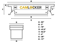 CamLocker - CamLocker KS63LPFNMB 63in Low Profile Deep and Notched Crossover Truck Tool Box Matte Black - Image 2