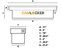 CamLocker - CamLocker KS71XDWMB 71in Xover Extra Deep & Wide Matte Black - Image 2