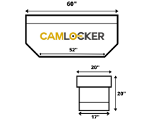 CamLocker - CamLocker RV60BLMB 60in Chest Beveled Corners Matte Black - Image 2