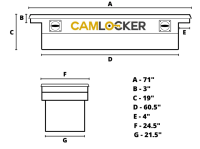 CamLocker - CamLocker KS71XDWLPGB 71in Xover Extra Deep & Wide LP Gloss Black - Image 2