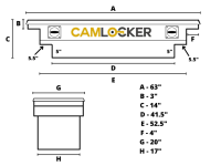 CamLocker - CamLocker S60YLPFNMB 60in Xover LP York Notched Matte Black - Image 2